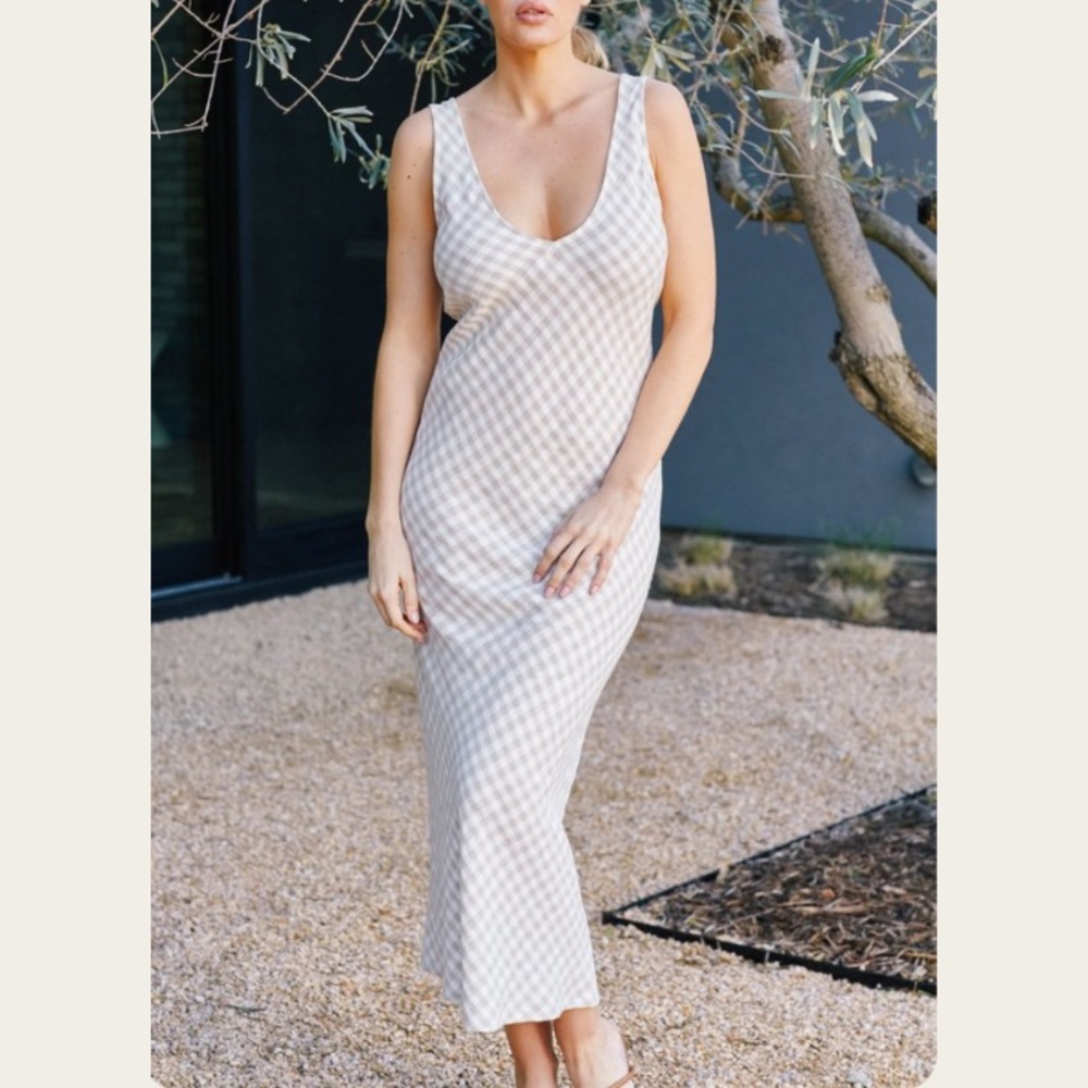 Rachel Pally Gingham Bias Dress